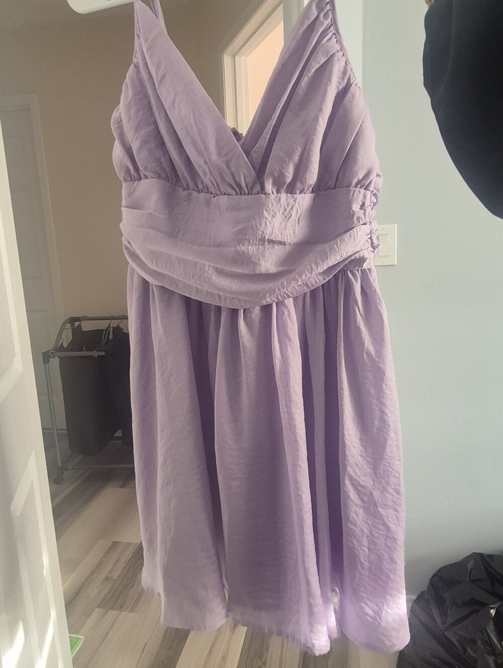 Lilac Ruched Bodice Girls' Dress